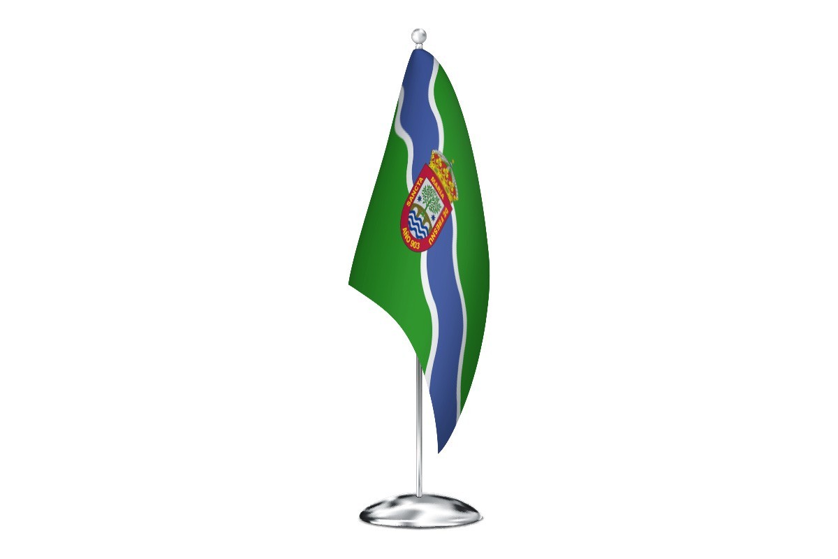 Bandera de despacho de Fresno de Río Tirón de alta calidad