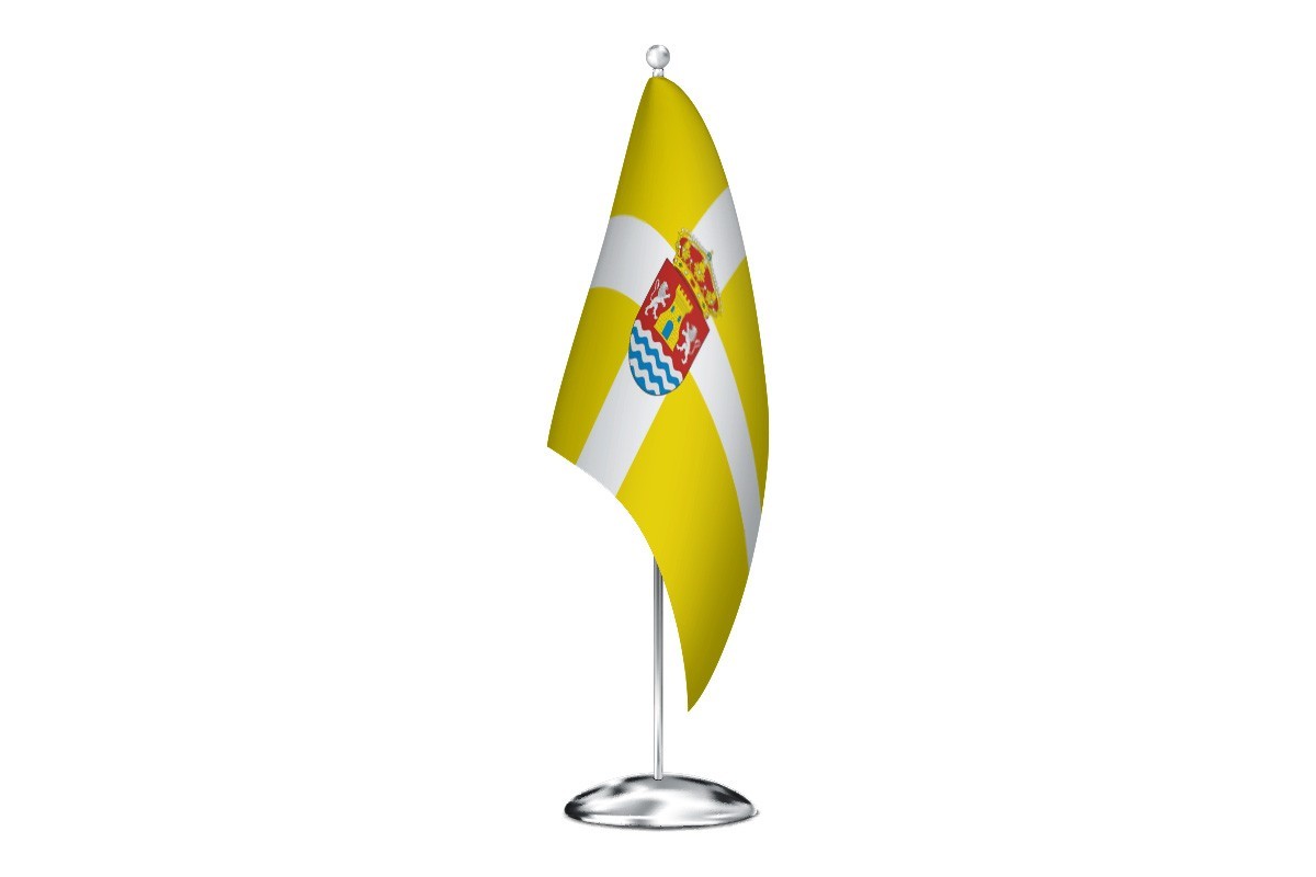 Bandera de despacho de Puebla de Arganzón de alta calidad