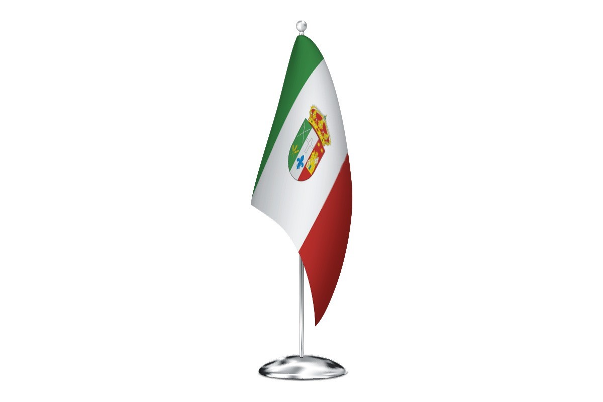 Bandera de despacho de Saldaña de Burgos de alta calidad