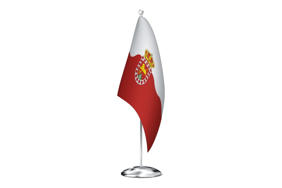 Bandera de despacho de San Mamés de Burgos de alta calidad