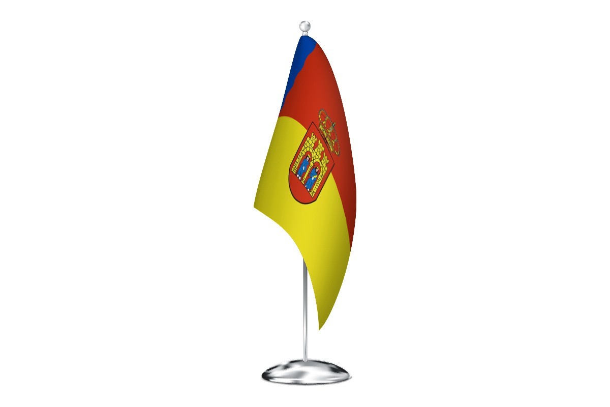 Bandera de despacho de Villarcayo de Merindad de Castilla la Vieja de alta calidad