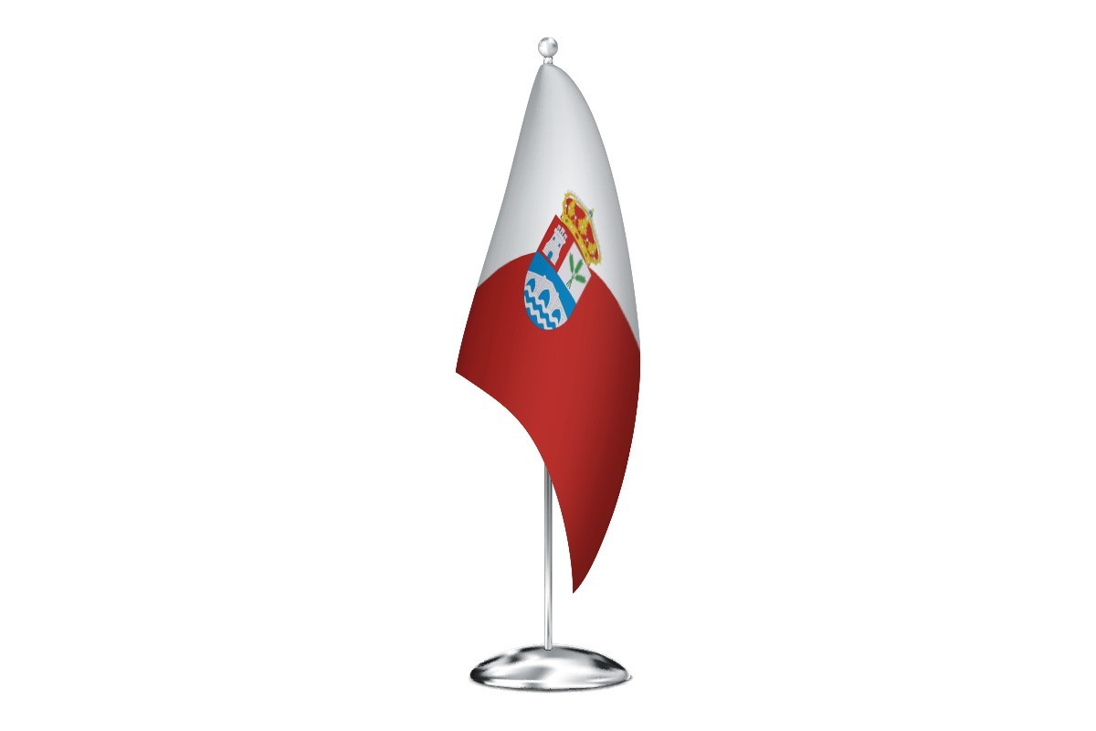Bandera de despacho de Alija del Infantado de alta calidad