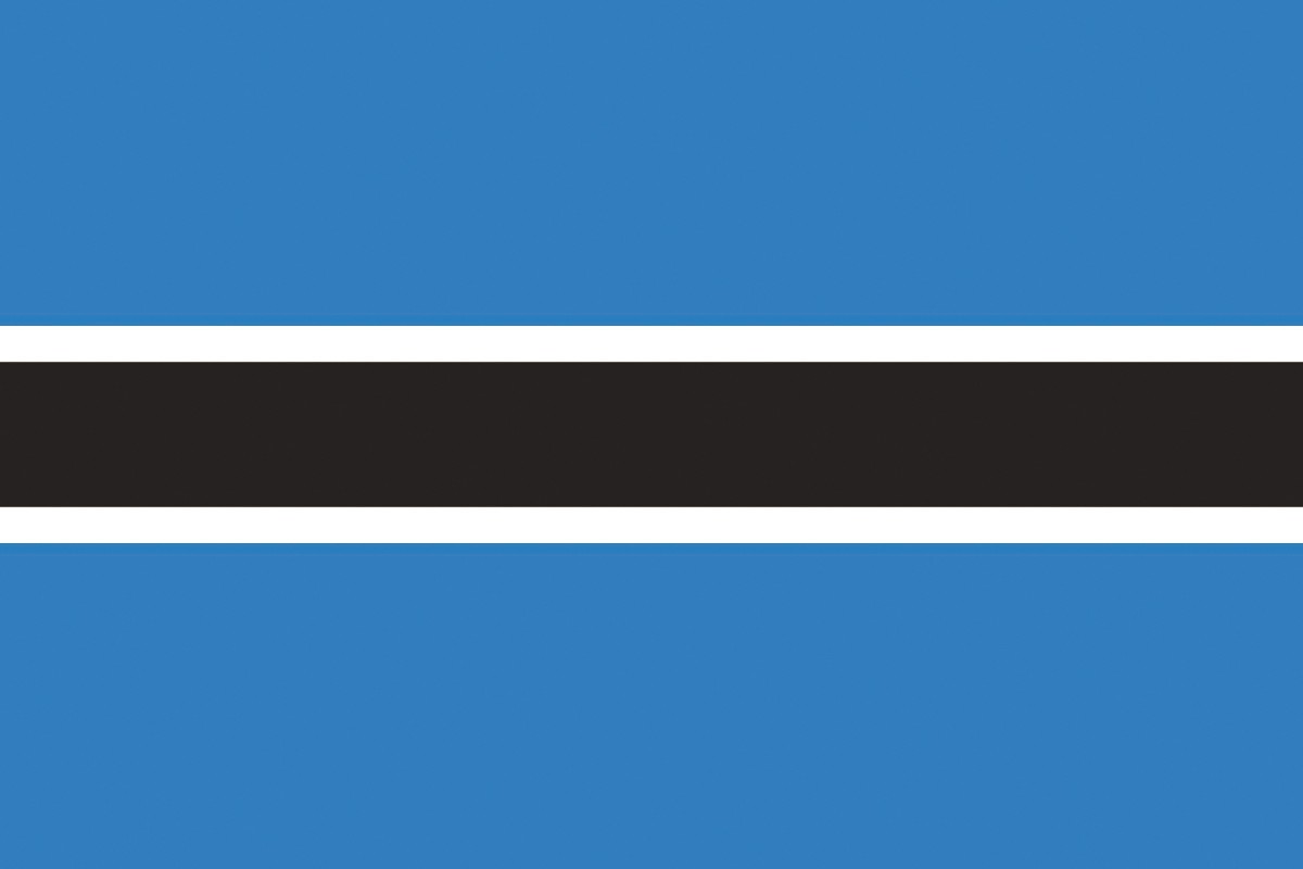 Bandera de Bostsuana sin escudo de alta calidad para exterior Bandera de Bostsuana sin escudo de alta calidad para exterior