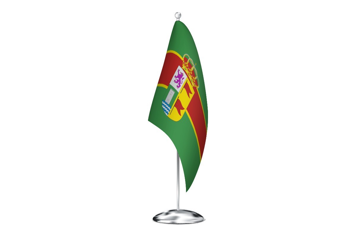 Bandera de despacho de Palacios de la Valduerna de alta calidad