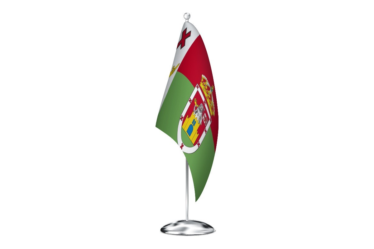 Bandera de despacho de Pobladura de Pelayo García de alta calidad