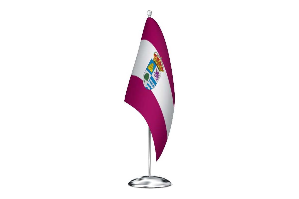 Bandera de despacho de San Esteban de Nogales de alta calidad