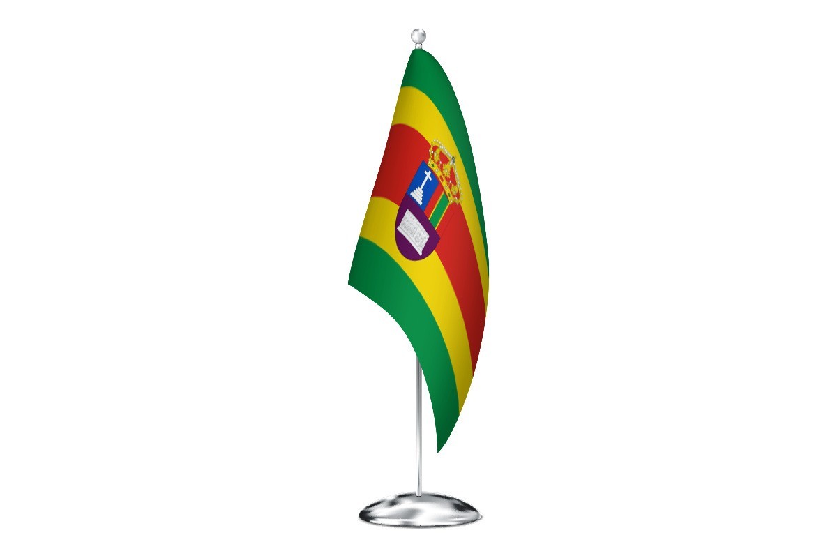 Bandera de despacho de San Justo de la Vega de alta calidad