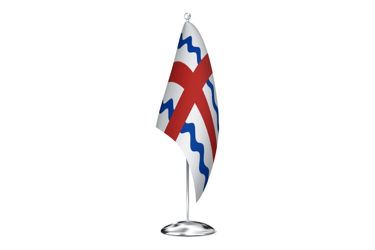 Bandera de despacho de Santa Cristina de Valmadrigal de alta calidad