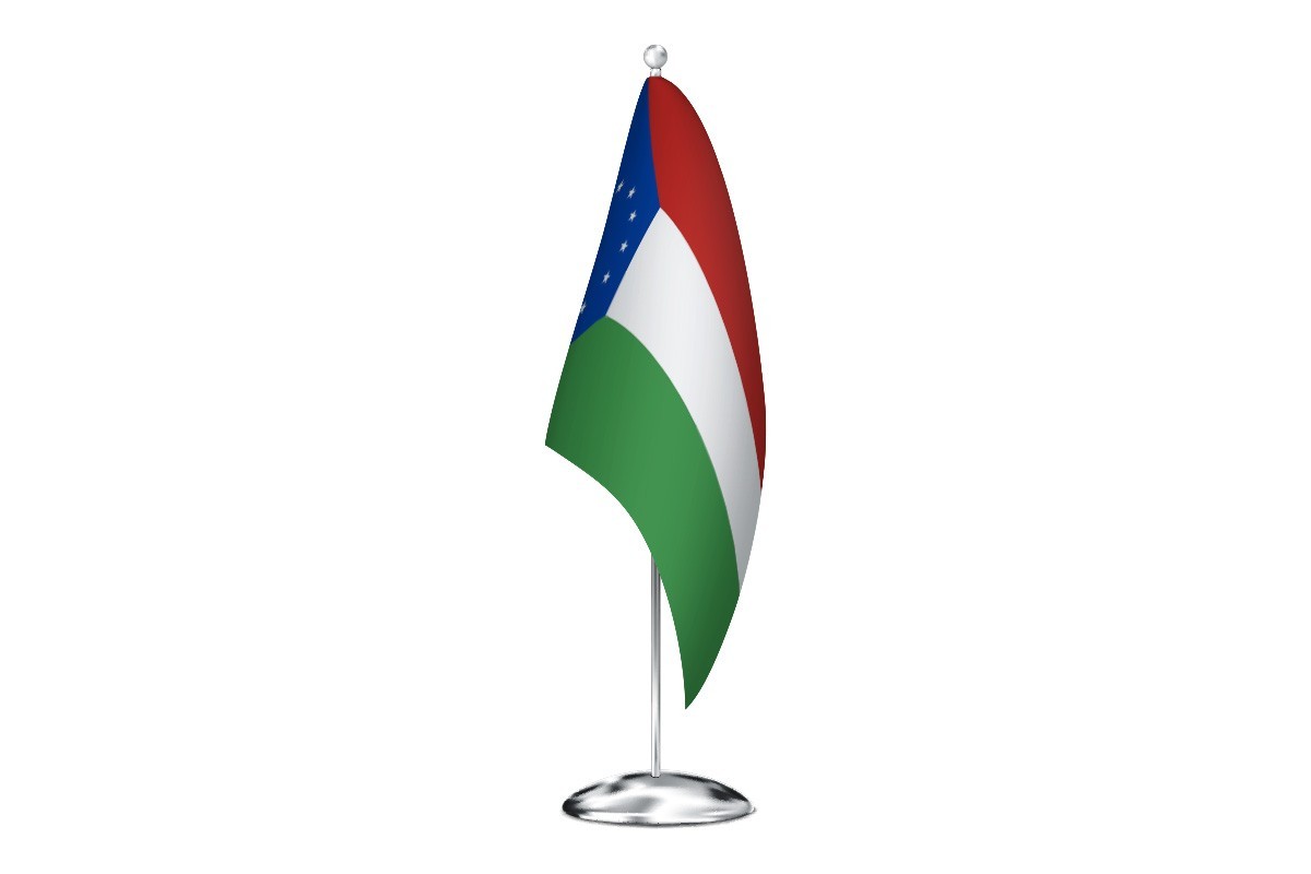 Bandera de despacho de Santa María de la Isla de alta calidad