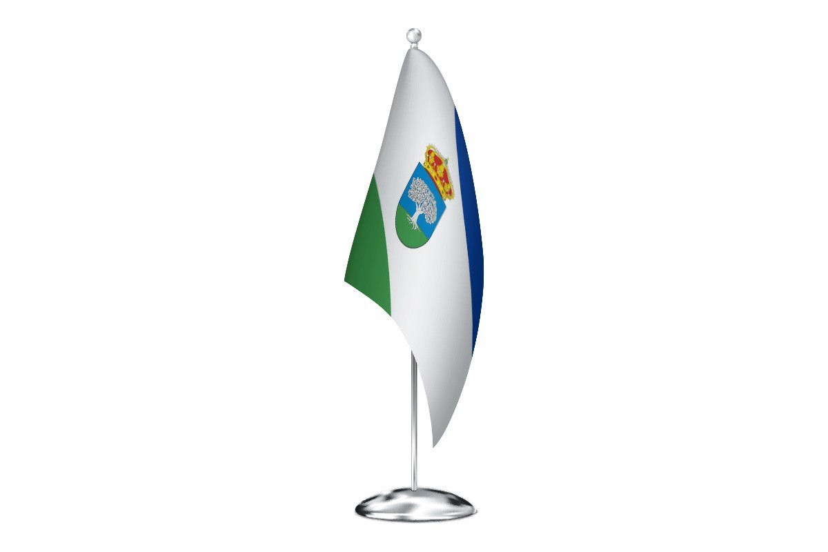 Bandera de despacho de Santovenia de la Valdoncina de alta calidad
