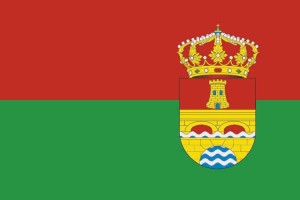 Bandera de Pontes de García Rodríguez de alta calidad para exterior 123