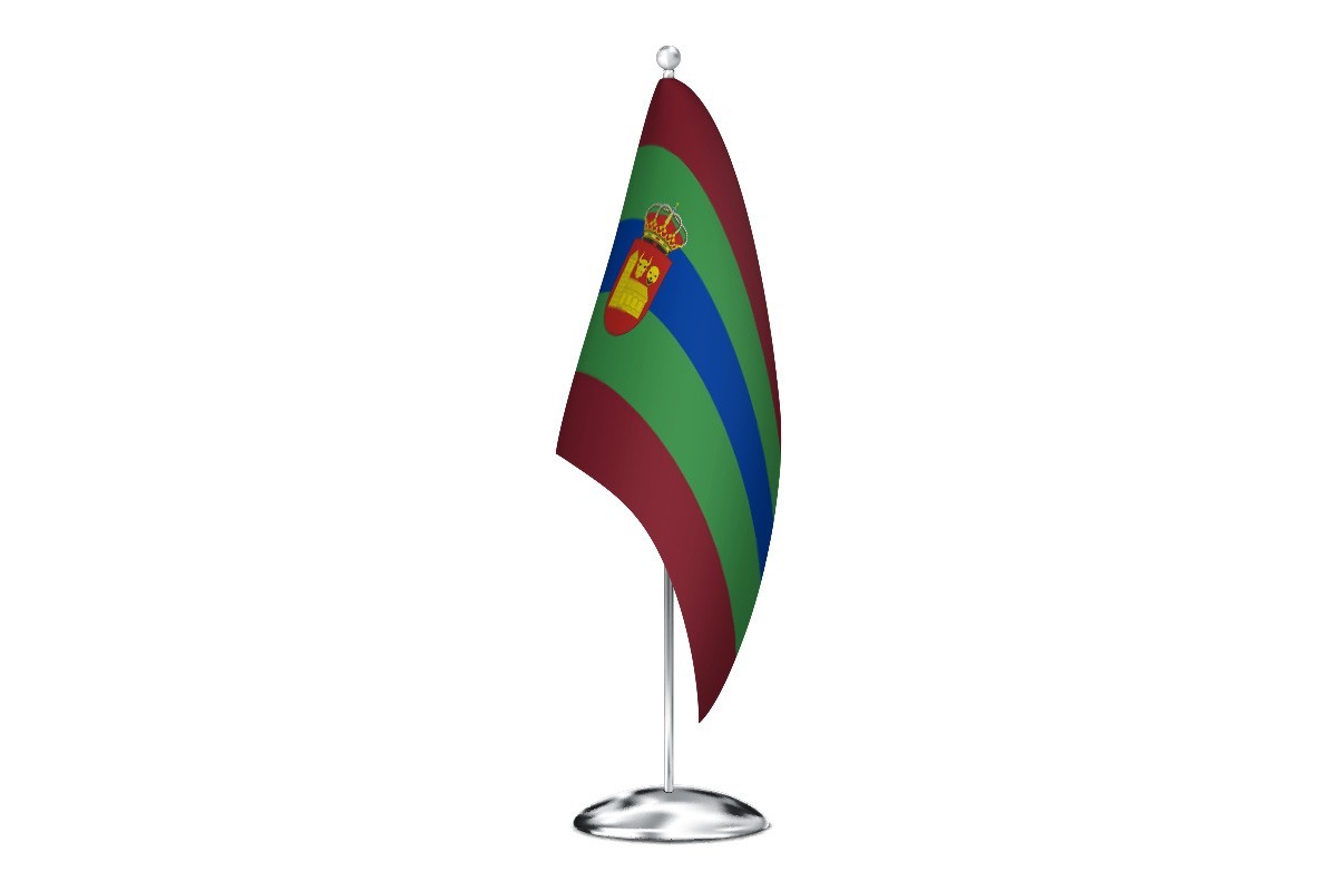 Bandera de despacho de Villamanín de alta calidad