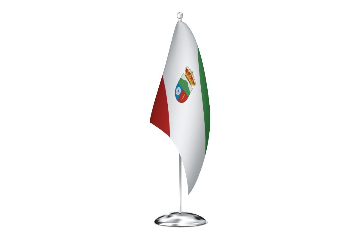 Bandera de despacho de Villaobispo de Otero de alta calidad