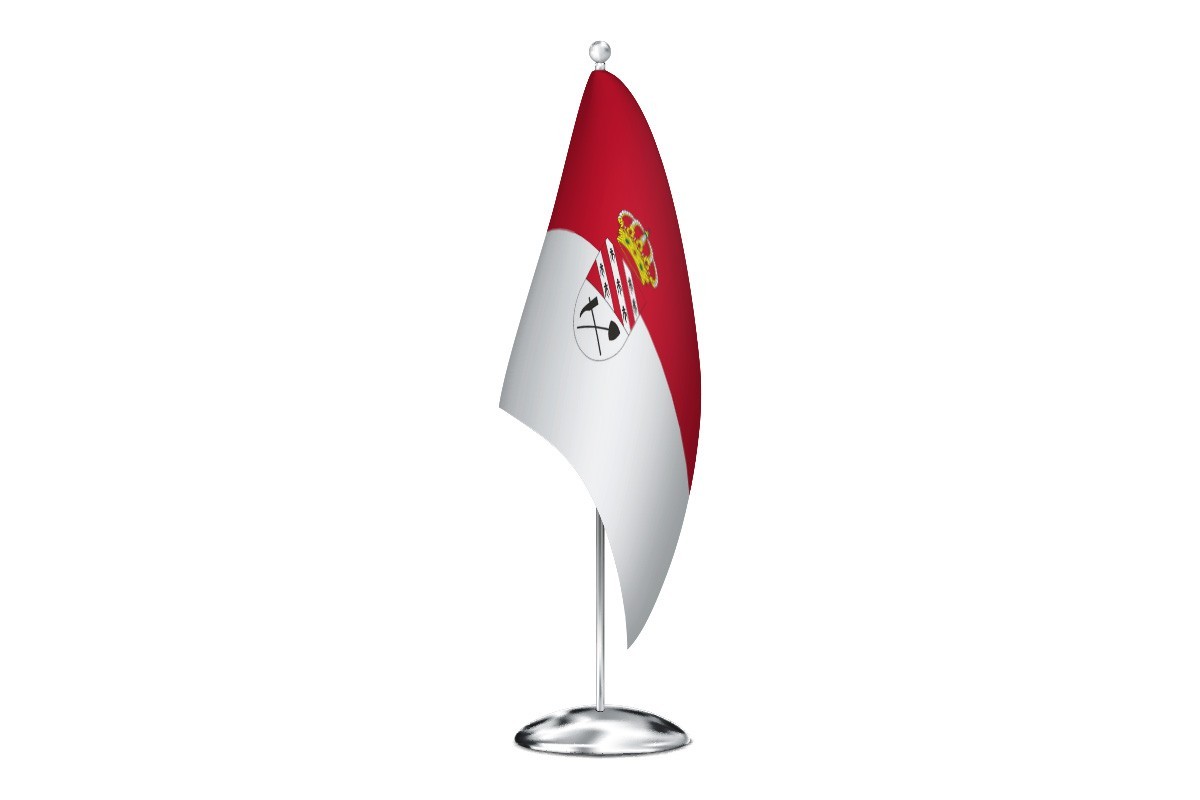 Bandera de despacho de Barruelo de Santullán de alta calidad