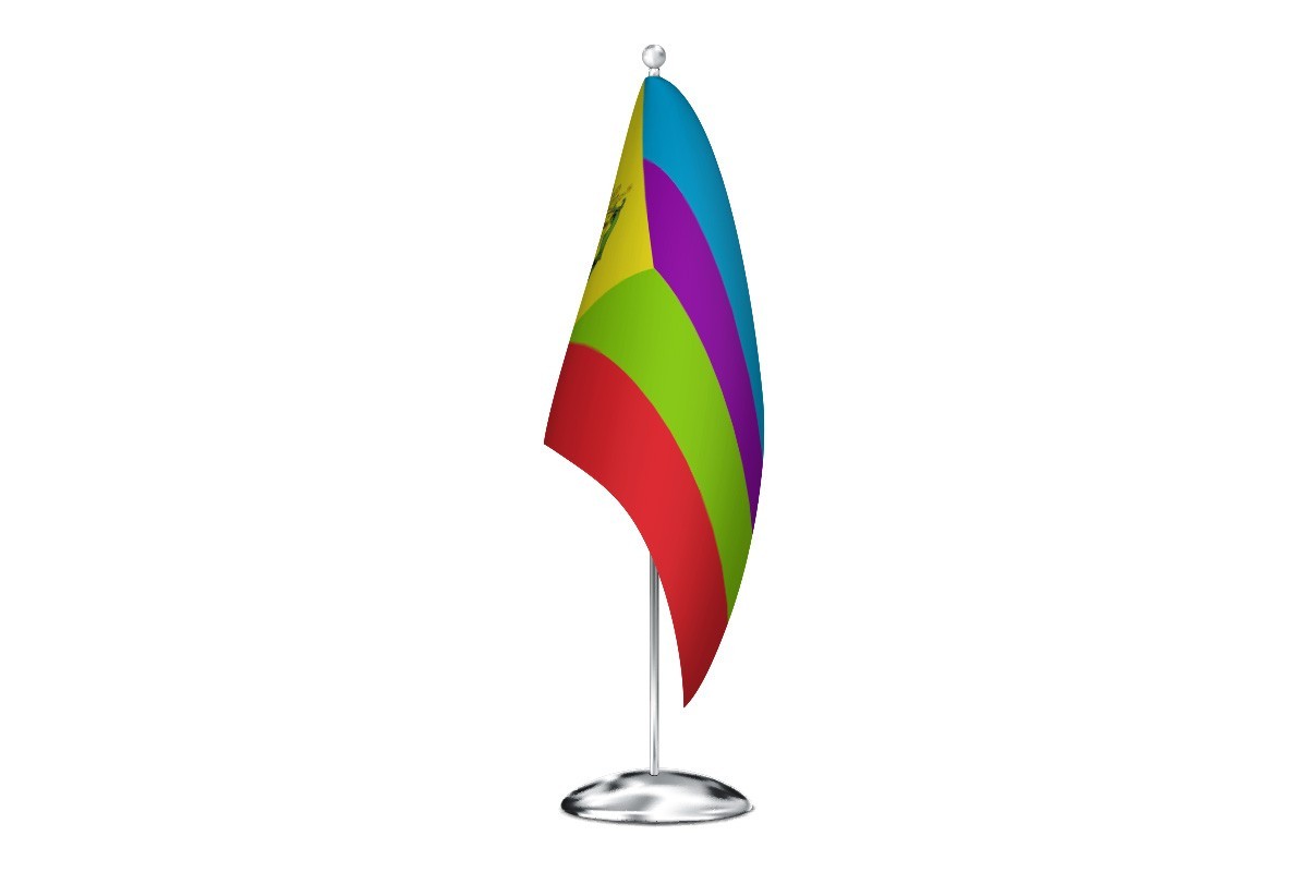 Bandera de despacho de Báscones de Ojeda de alta calidad