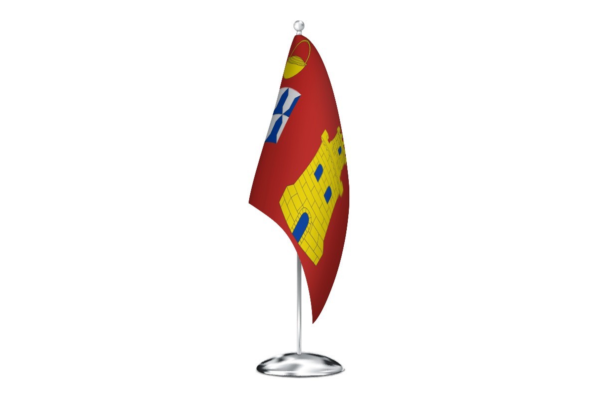 Bandera de despacho de Calahorra de Boedo de alta calidad