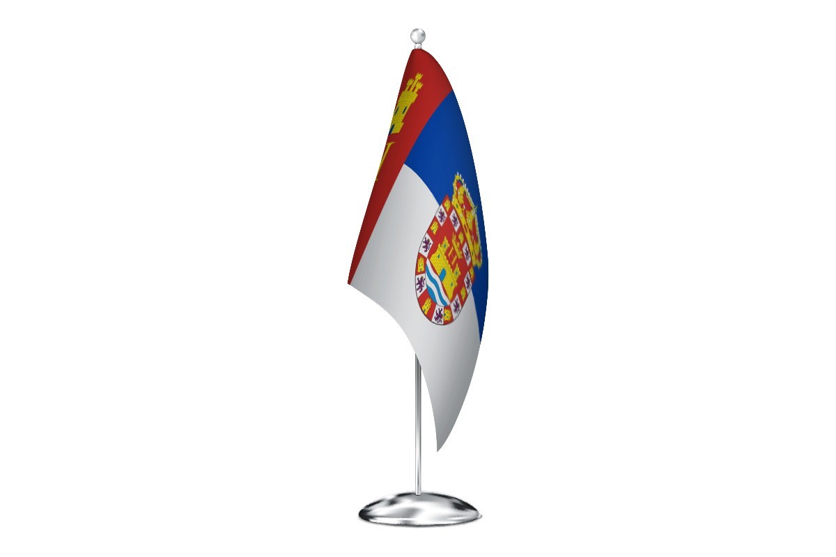 Bandera de despacho de Herrera de Valdecañas de alta calidad
