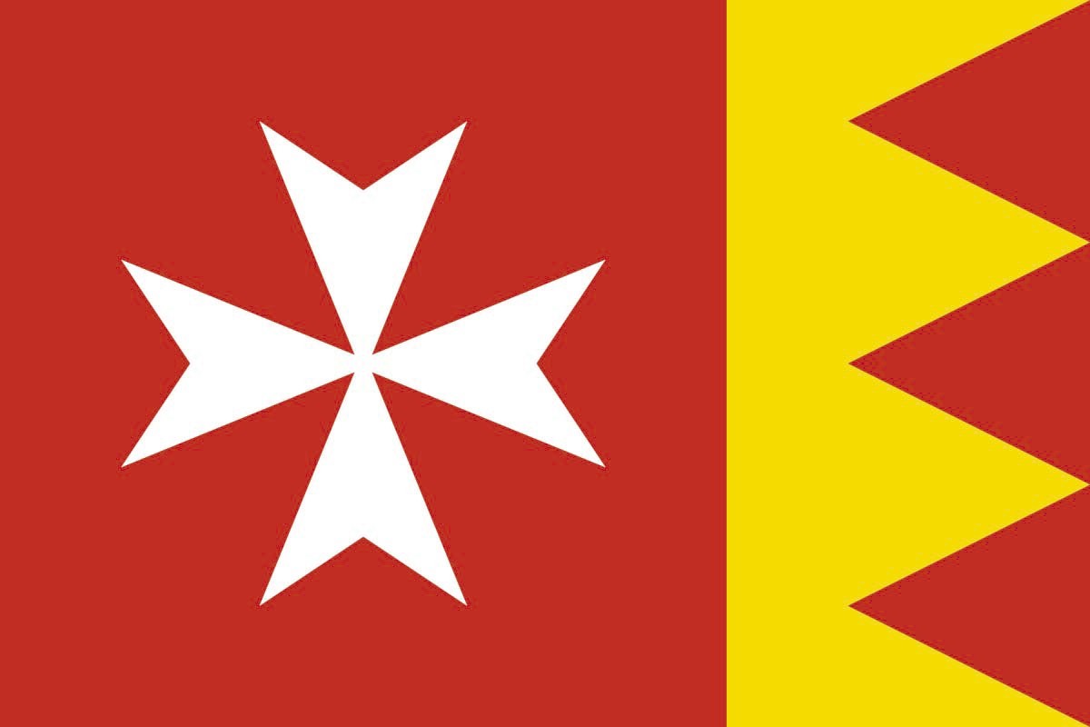 Bandera de Portomarín de alta calidad para exterior Bandera de Portomarín de alta calidad para exterior