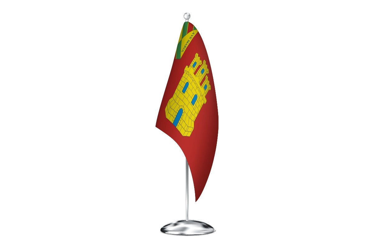 Bandera de despacho de Villabasta de Valdavia de alta calidad