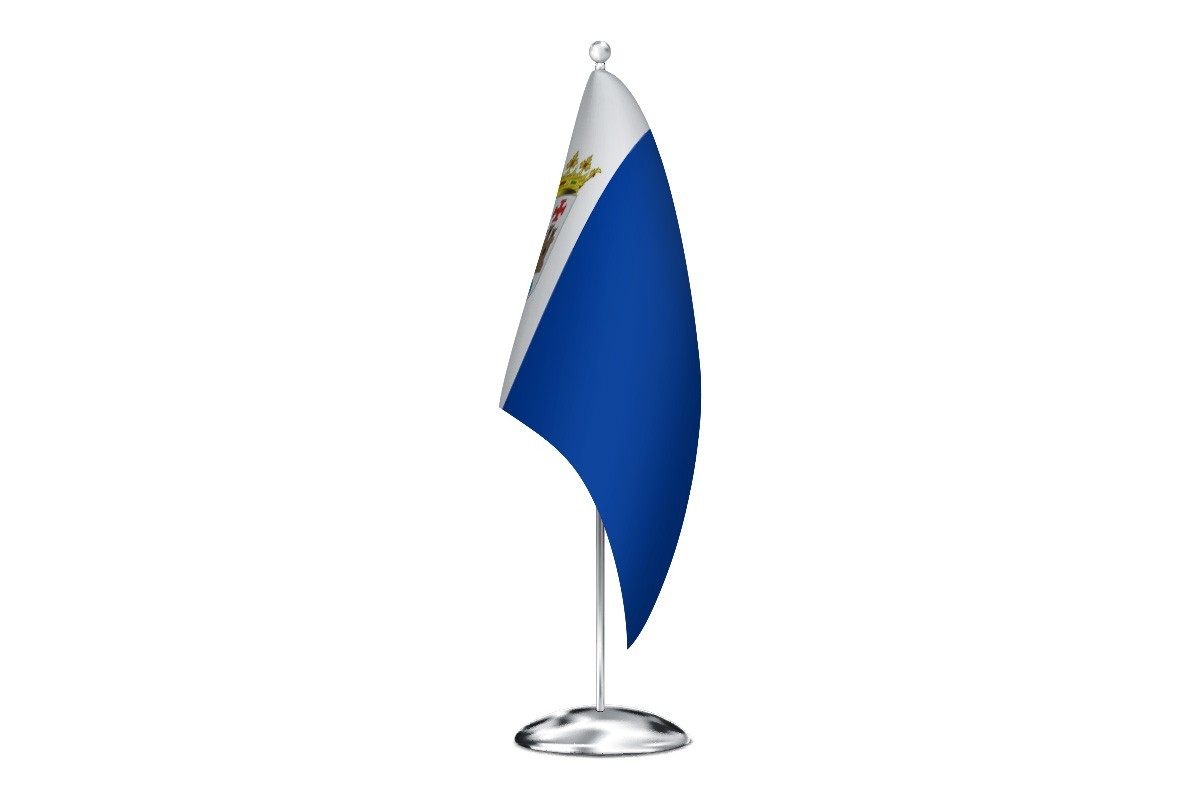 Bandera de despacho de Villalcázar de Sirga de alta calidad