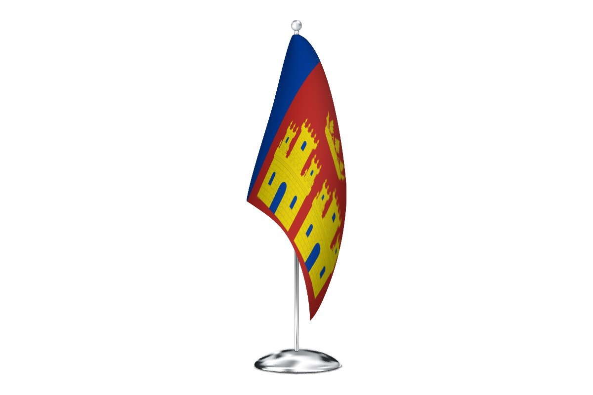 Bandera de despacho de Villasila de Valdavia de alta calidad