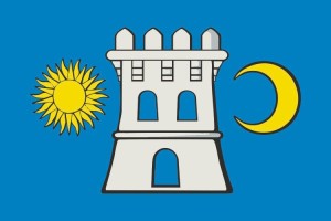 Bandera de Ribadavia de alta calidad para exterior 123