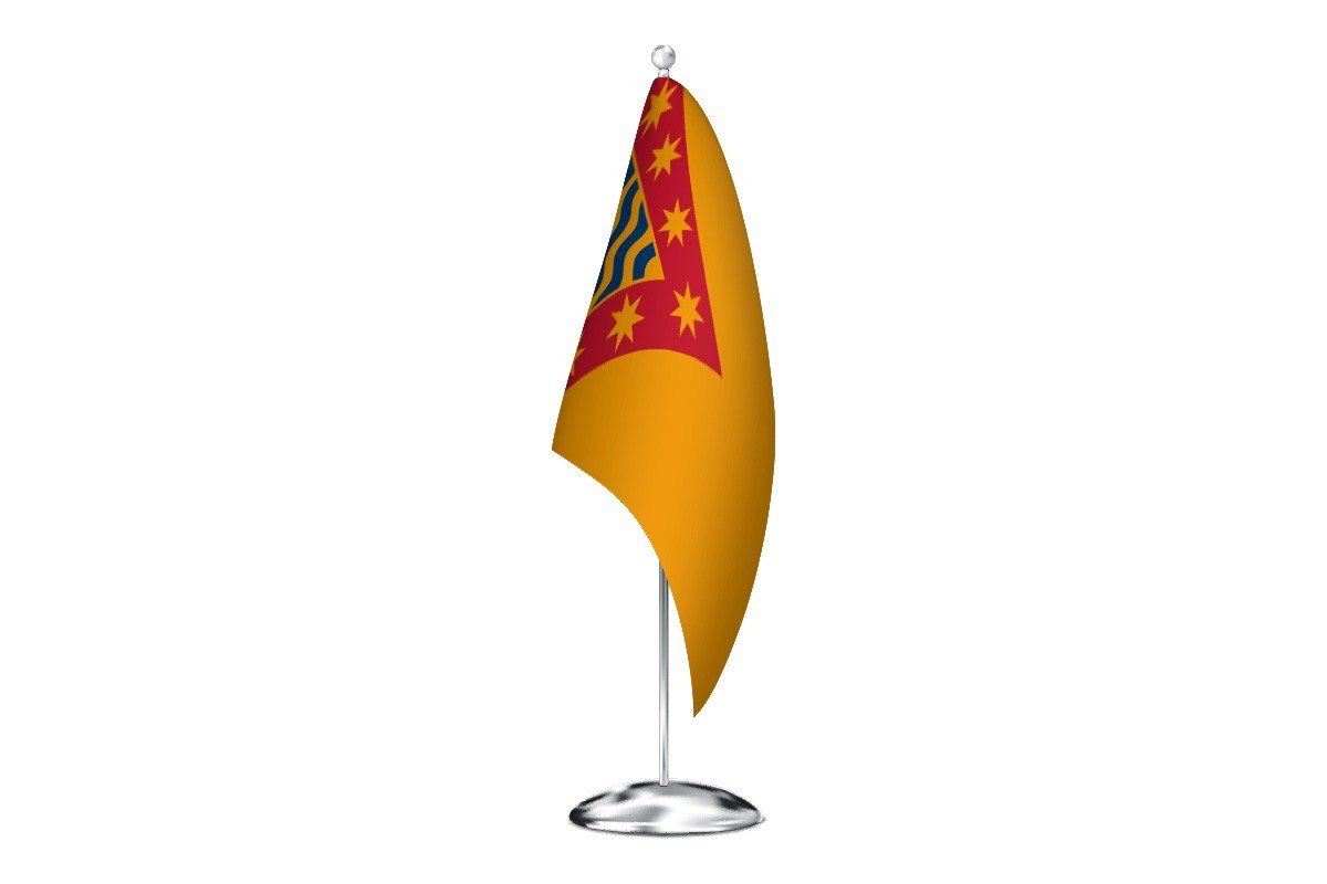 Bandera de despacho de Vega de Tirados de alta calidad