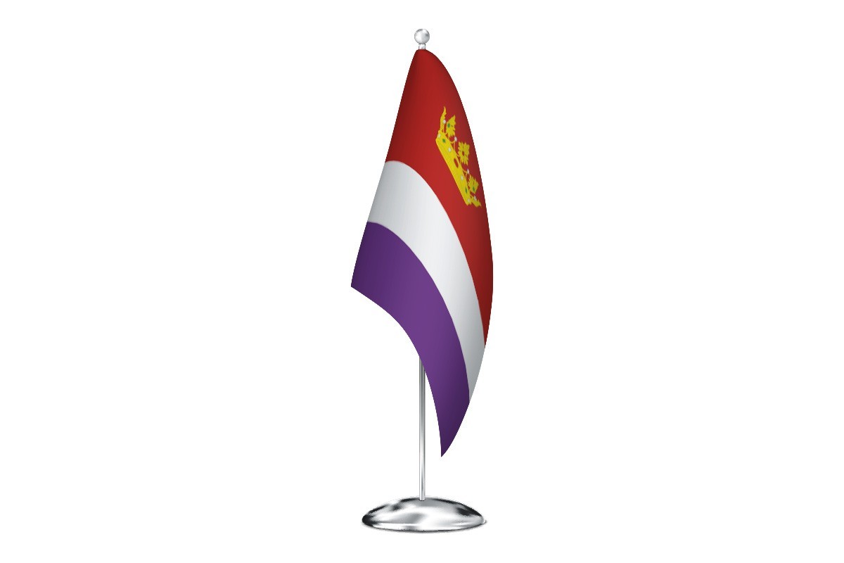Bandera de despacho de Aldea Real de alta calidad