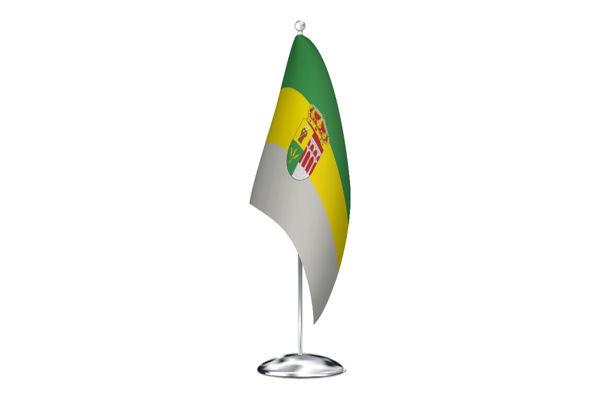 Bandera de despacho de Navas de San Antonio de alta calidad