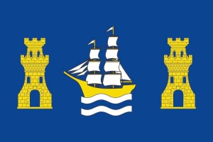 Bandera de Sada de alta calidad para exterior 123