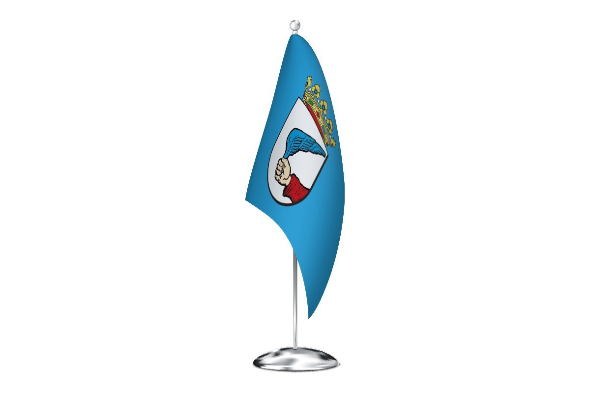Bandera de despacho de Villalón de Campos de alta calidad
