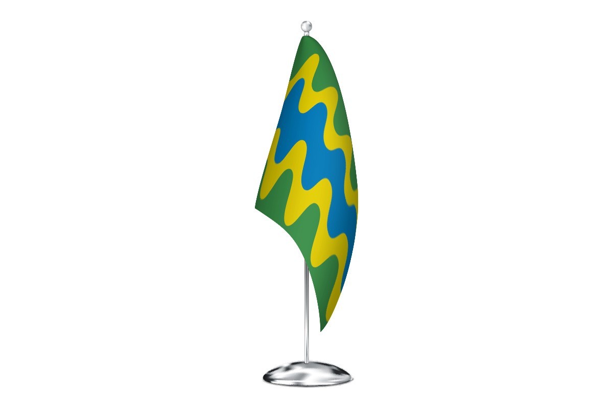 Bandera de despacho de Barcial del Barco de alta calidad
