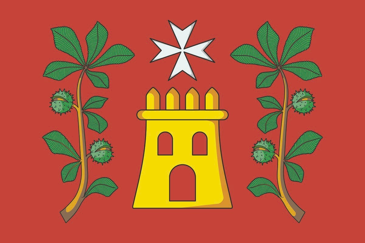 Bandera de San Xoán de Río de alta calidad para exterior Bandera de San Xoán de Río de alta calidad para exterior