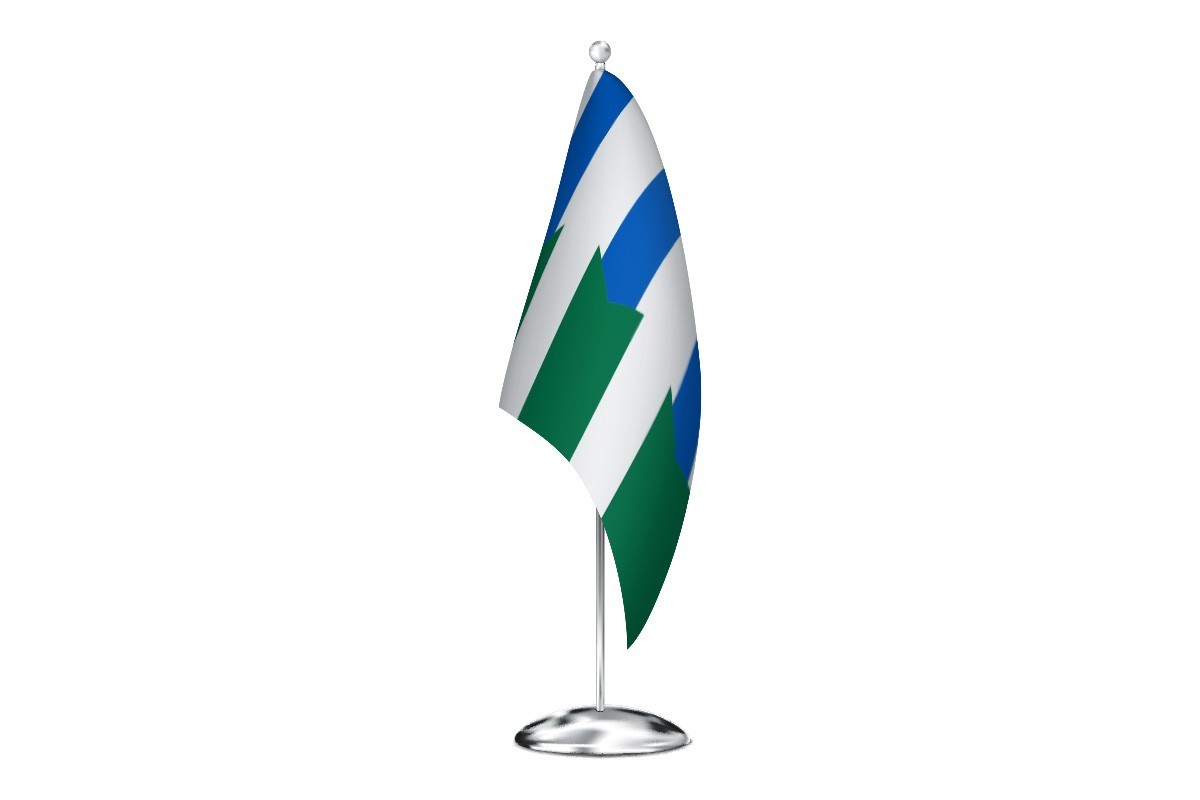 Bandera de despacho de Pedralba de la Pradería de alta calidad