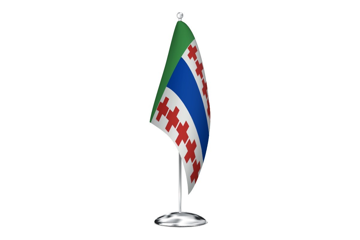 Bandera de despacho de Rosinos de la Requejada de alta calidad