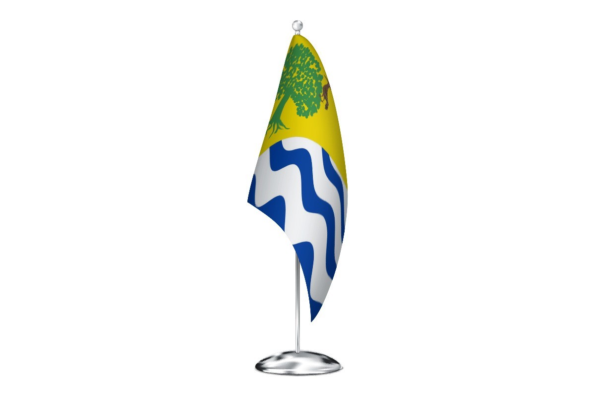 Bandera de despacho de Santa Cristina de la Polvorosa de alta calidad