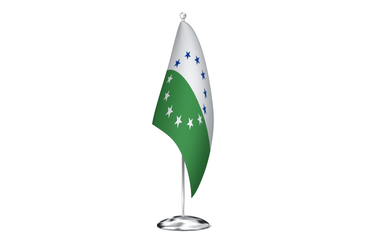 Bandera de despacho de Santa María de la Vega de alta calidad