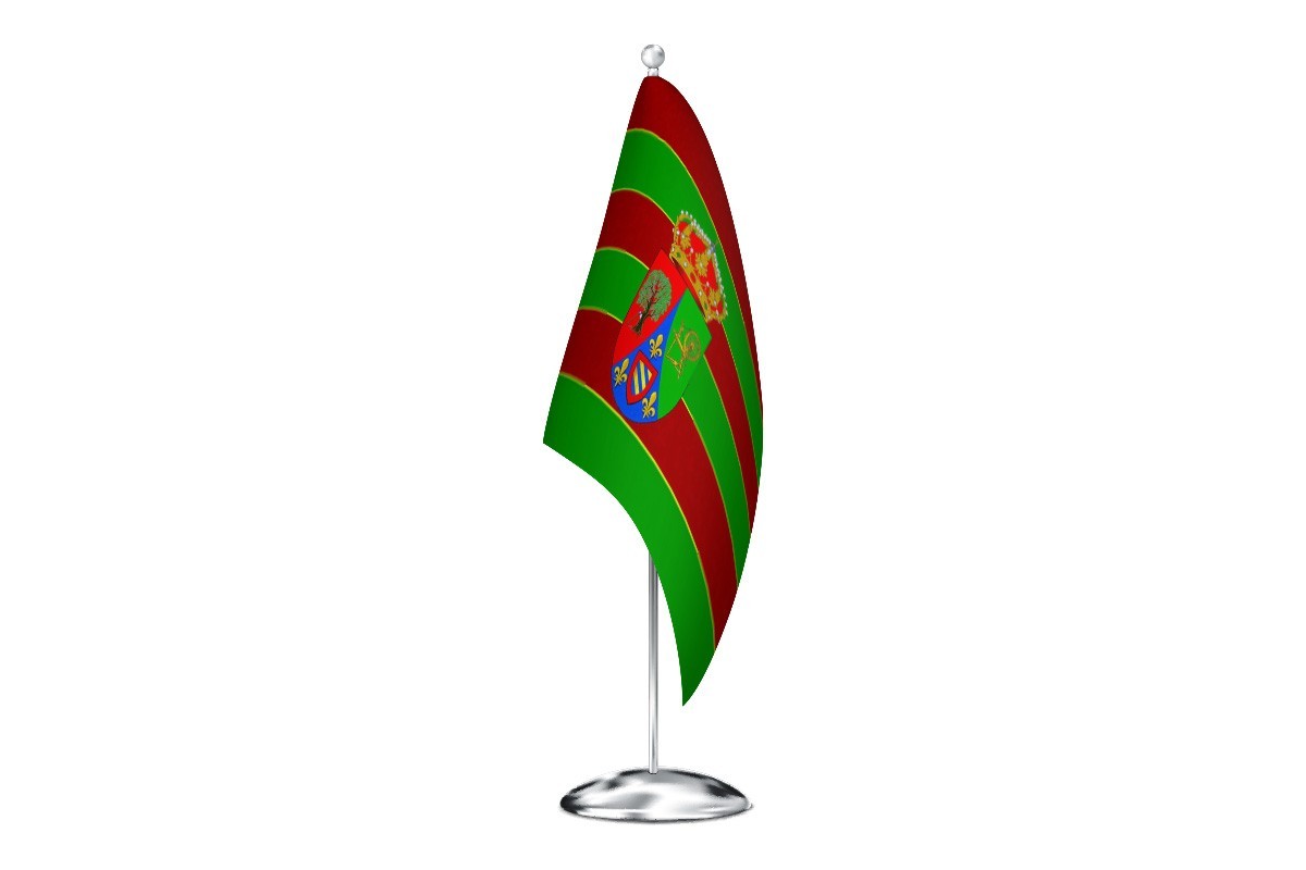 Bandera de despacho de Santa María de Valverde de alta calidad