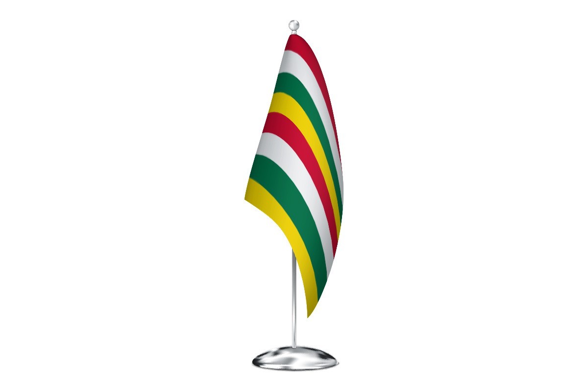 Bandera de despacho de Santibáñez de Vidriales de alta calidad