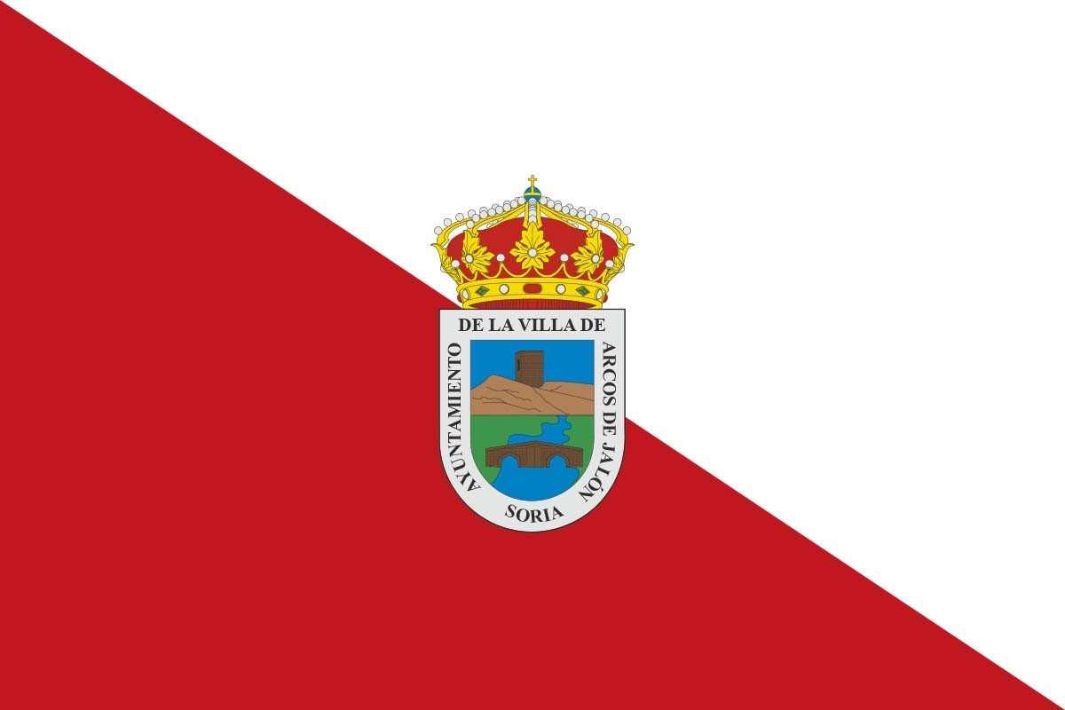 Bandera de despacho de Arcos de Jalón de alta calidad