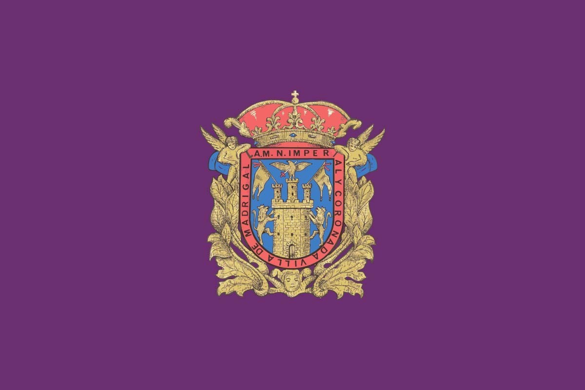Bandera de despacho de Madrigal de las Altas Torres de alta calidad
