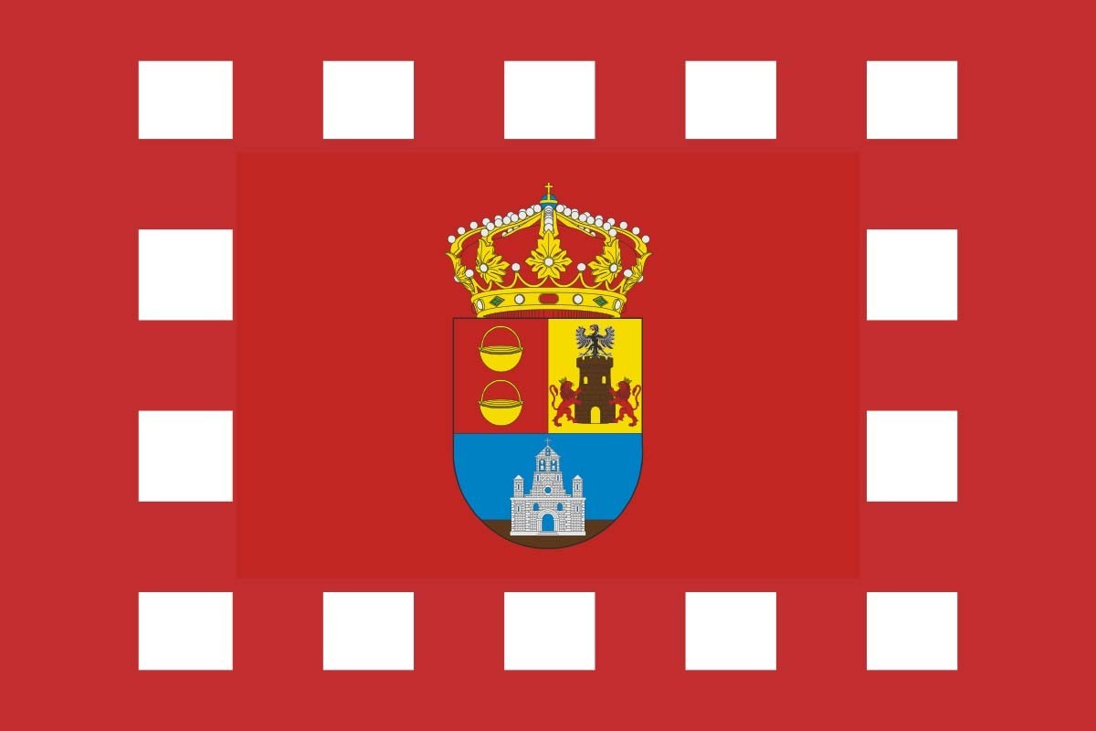 Bandera de despacho de Mirueña de los Infanzones de alta calidad