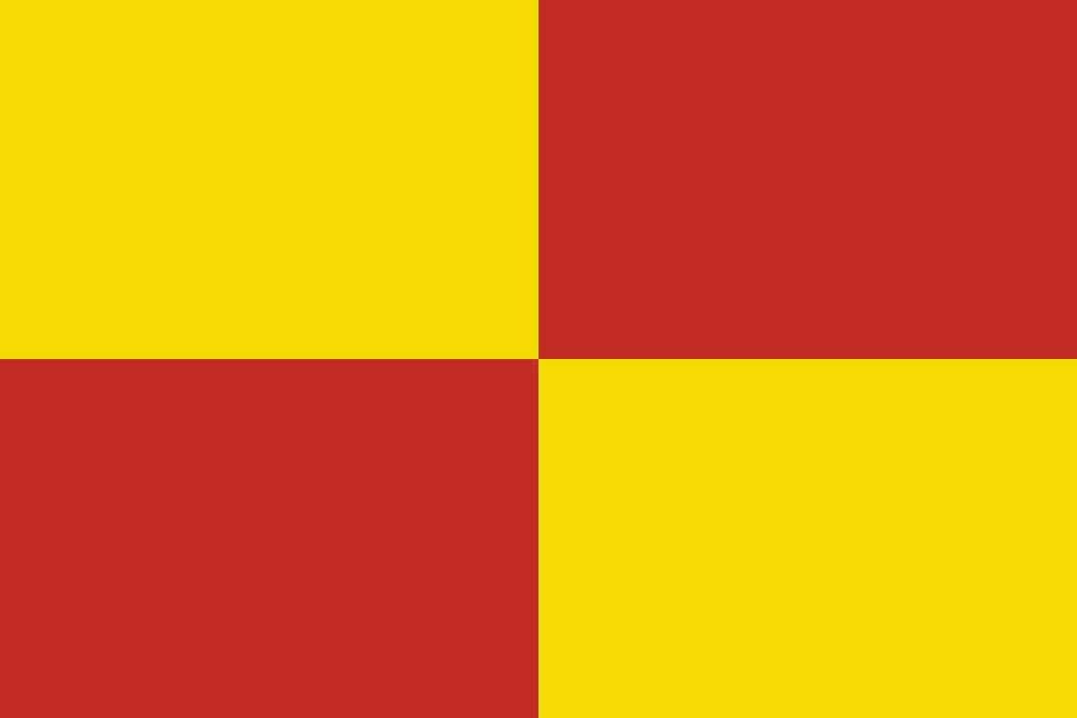 Bandera de Vilagarcía de Arousa de alta calidad para exterior Bandera de Vilagarcía de Arousa de alta calidad para exterior