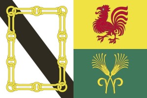 Bandera de Xinzo de Limia de alta calidad para exterior 123