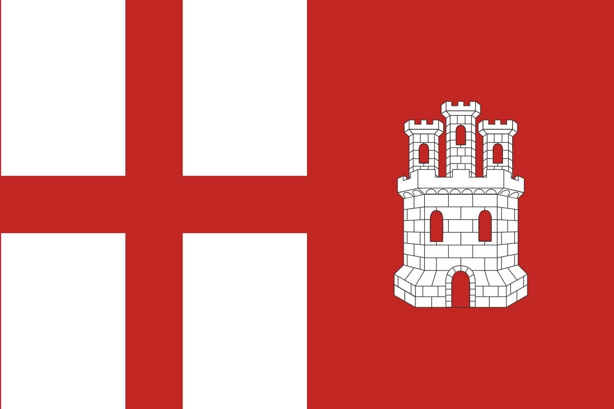 Bandera de despacho de Villaornate y Castro de alta calidad