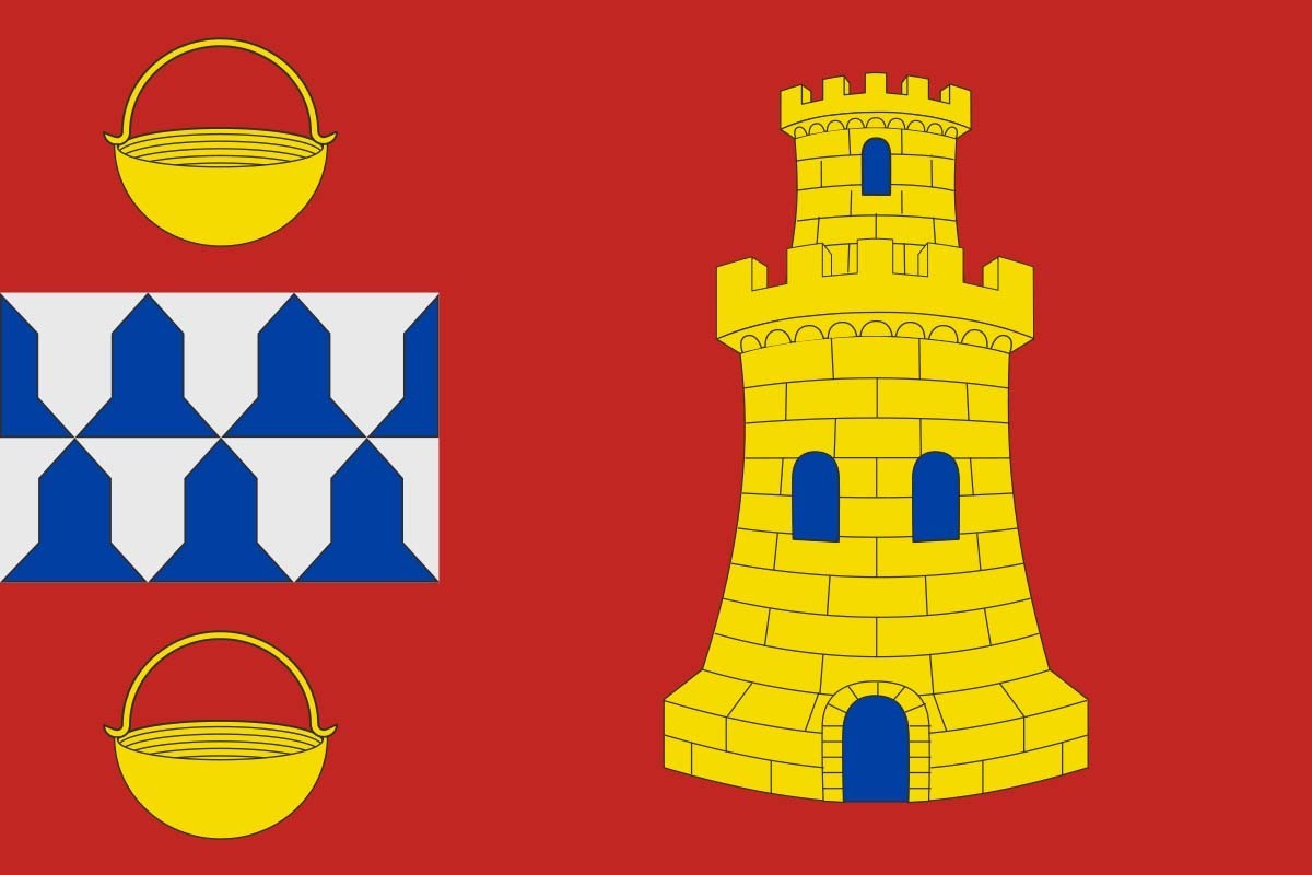 Bandera de despacho de Calahorra de Boedo de alta calidad