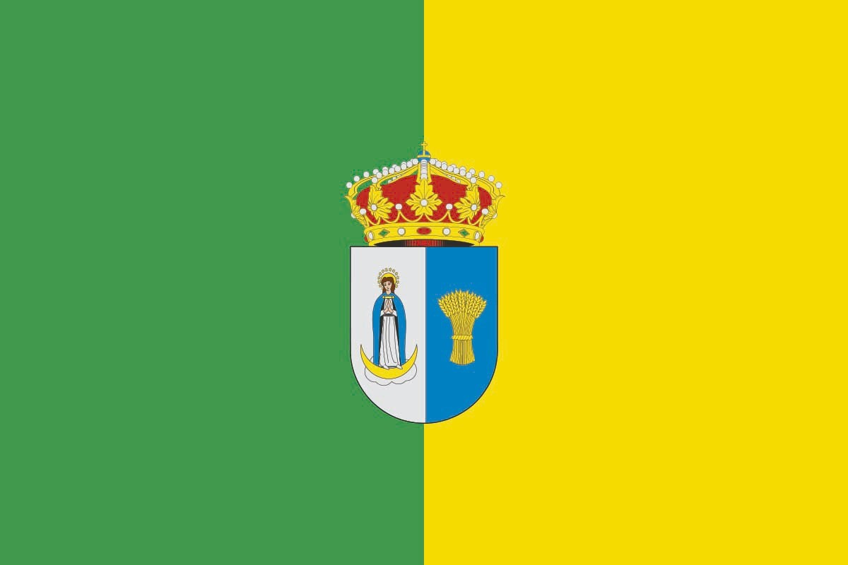 Bandera de Ajalvir de alta calidad para exterior Bandera de Ajalvir de alta calidad para exterior