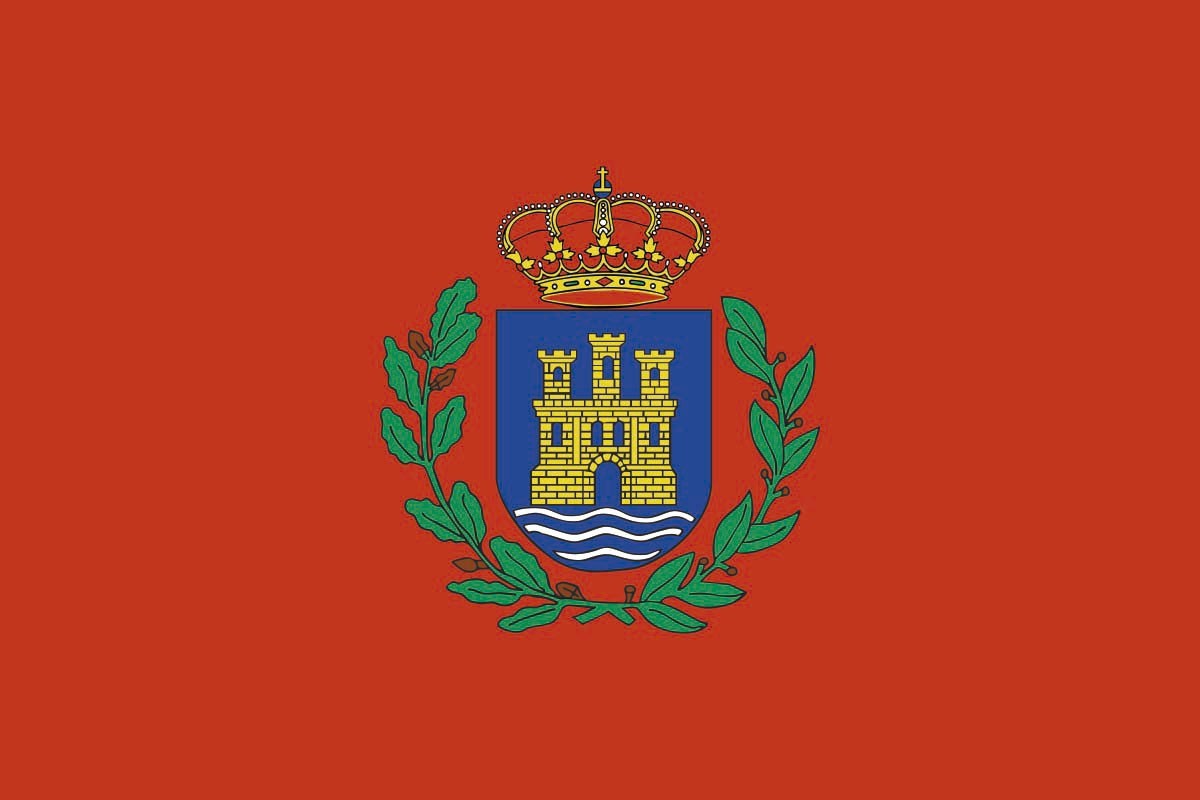 Bandera de Alcalá de Henares de alta calidad para exterior Bandera de Alcalá de Henares de alta calidad para exterior