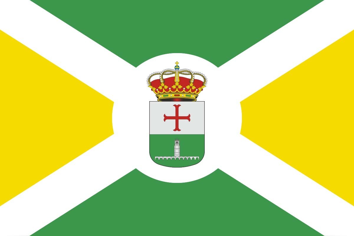 Bandera de despacho de Villamuriel de Cerrato de alta calidad