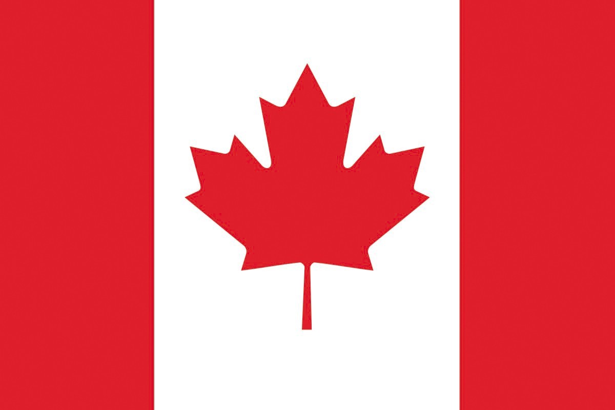 Bandera de Canada con escudo de alta calidad para exterior Bandera de Canada con escudo de alta calidad para exterior